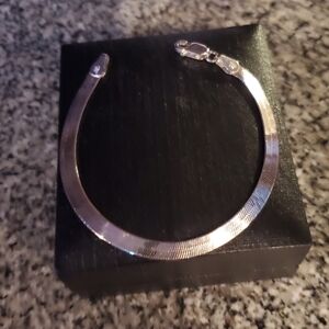 Sterling Silver Vintage Herringbone Bracelet